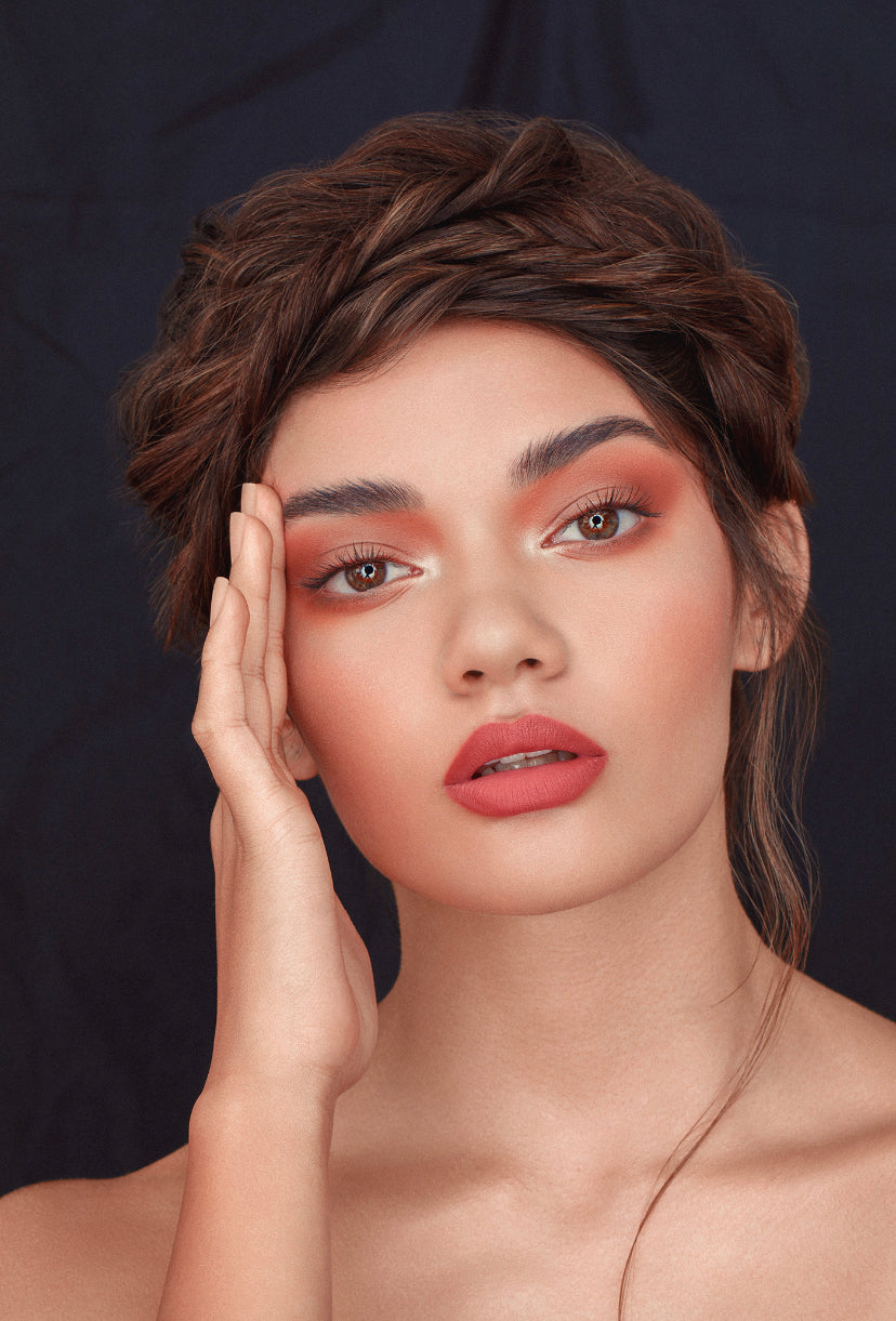 Ultra Matte Liquid Lipstick Coral Nude #201 by Carlys Cosmetics