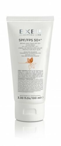 Exel Biocosmetic Sunscreen SPF 60 PF UVA UVB 27 Broad Spectrum Ectoin and Titanium Dioxide, 100ml